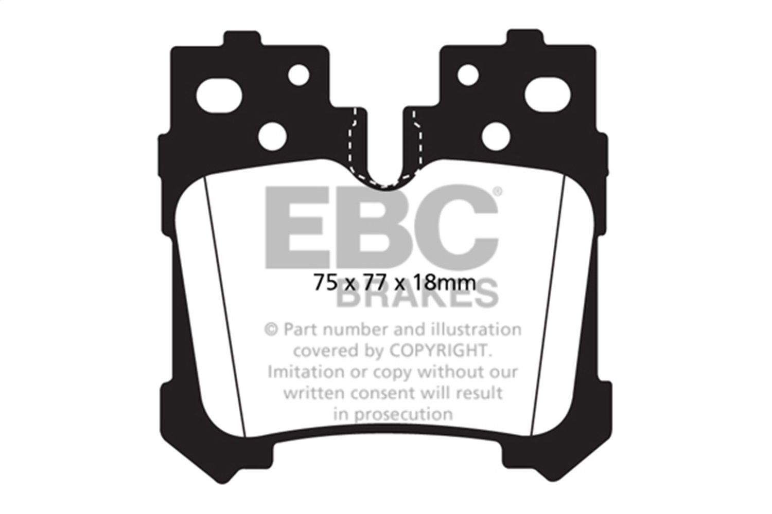 2016, 2015, 2014, 2013, 2012, 2011, 2010, 2009, 2008 Lexus LS600h Disc Brake Pad Set