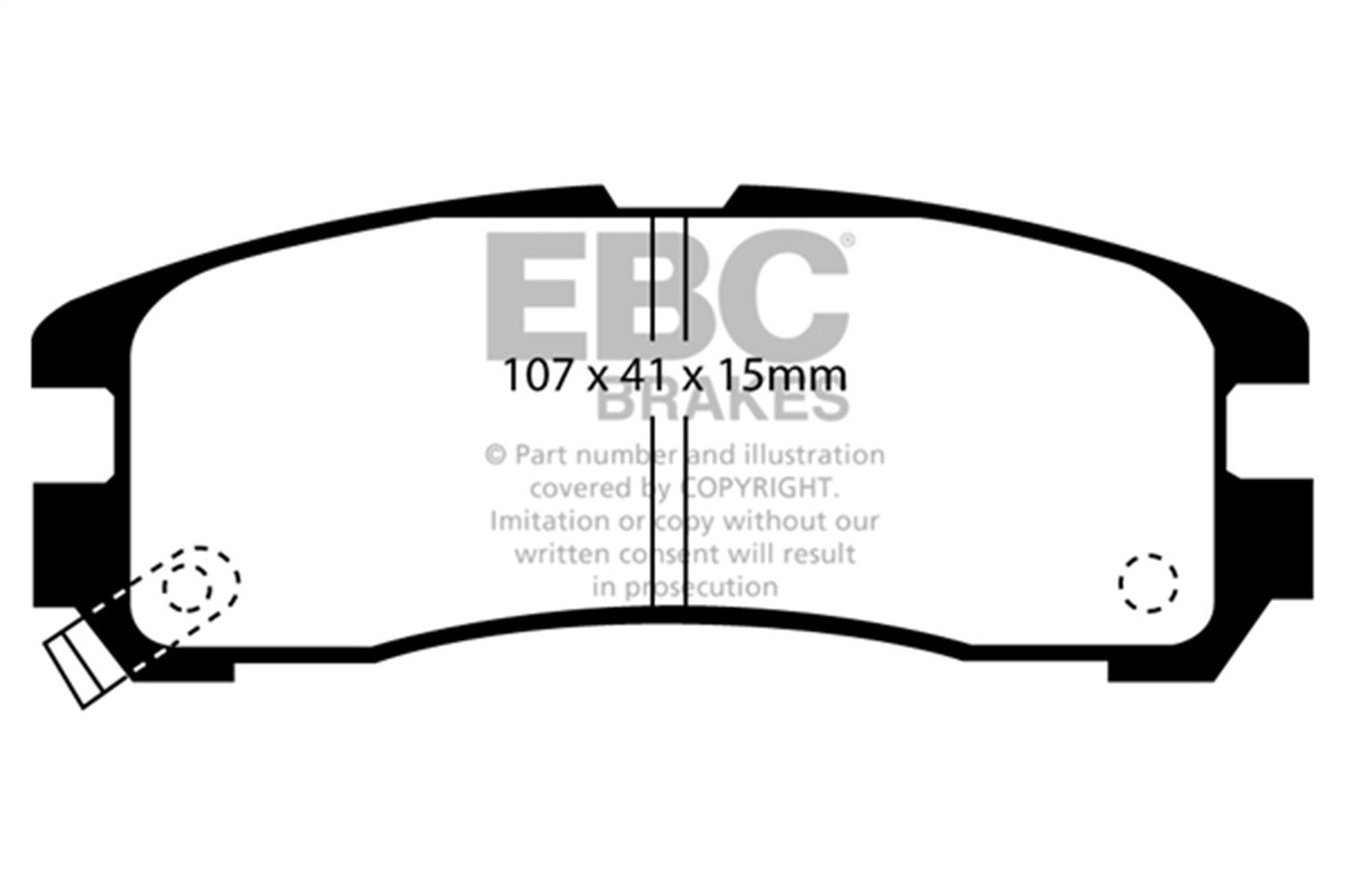 2005, 2004, 2003, 2002, 2001 Dodge Stratus Disc Brake Pad Set