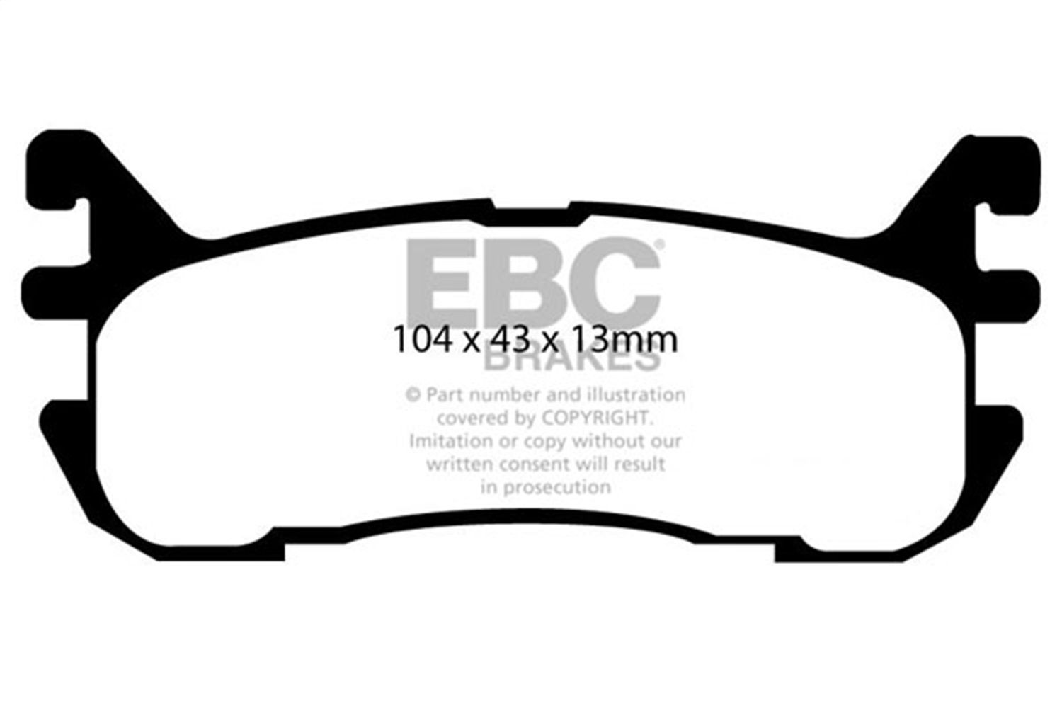 2005, 2004, 2003, 2002, 2001, 2000, 1999, 1998, 1997, 1996, 1995, 1994 Mazda Miata Disc Brake Pad Set