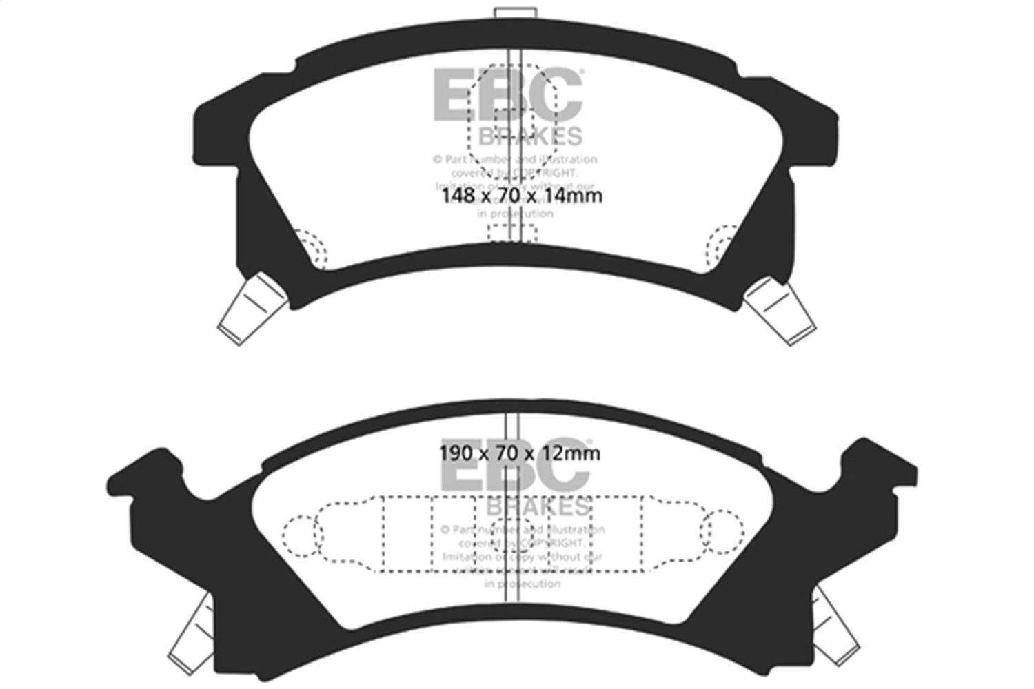 2005, 2004, 2003, 2002, 2001, 2000, 1999, 1998, 1997, 1996 Pontiac Sunfire Disc Brake Pad Set