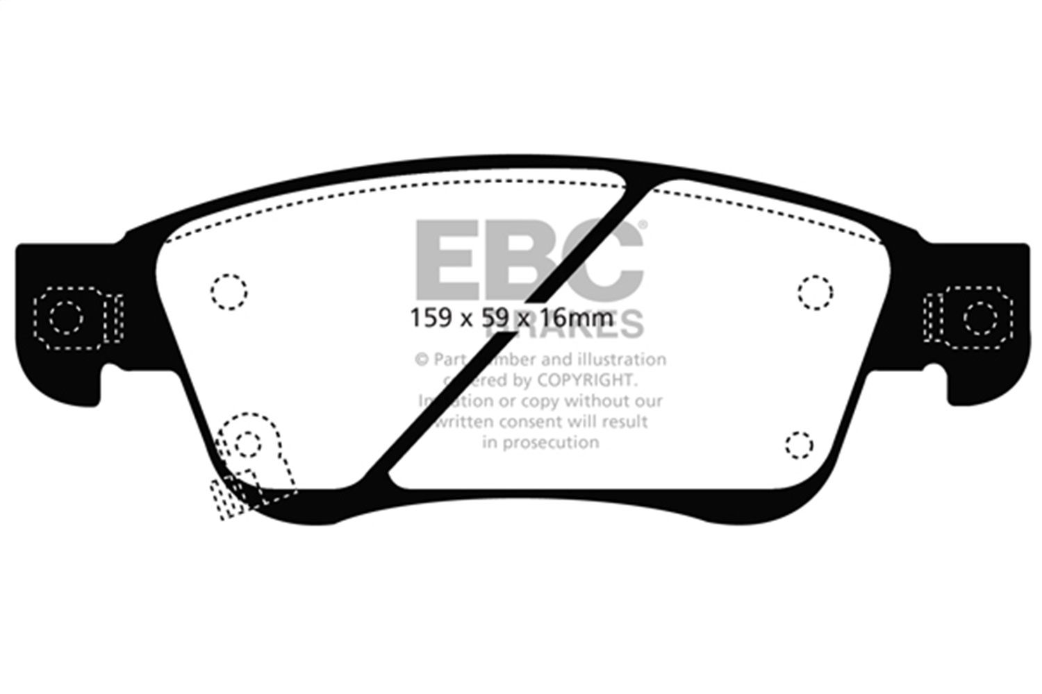 2008, 2007 INFINITI G35 Disc Brake Pad Set
