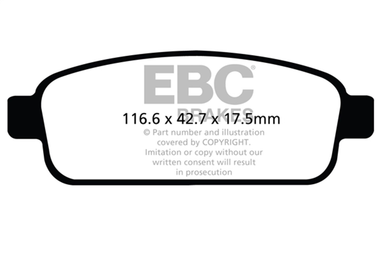2018, 2017, 2016, 2015, 2014 Chevrolet Trax Disc Brake Pad Set