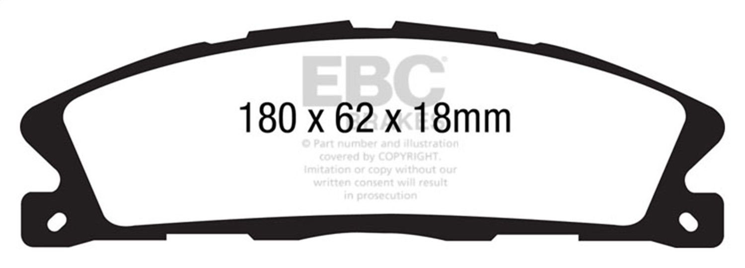 2018, 2017, 2016, 2015, 2014, 2013 Ford Explorer Disc Brake Pad Set