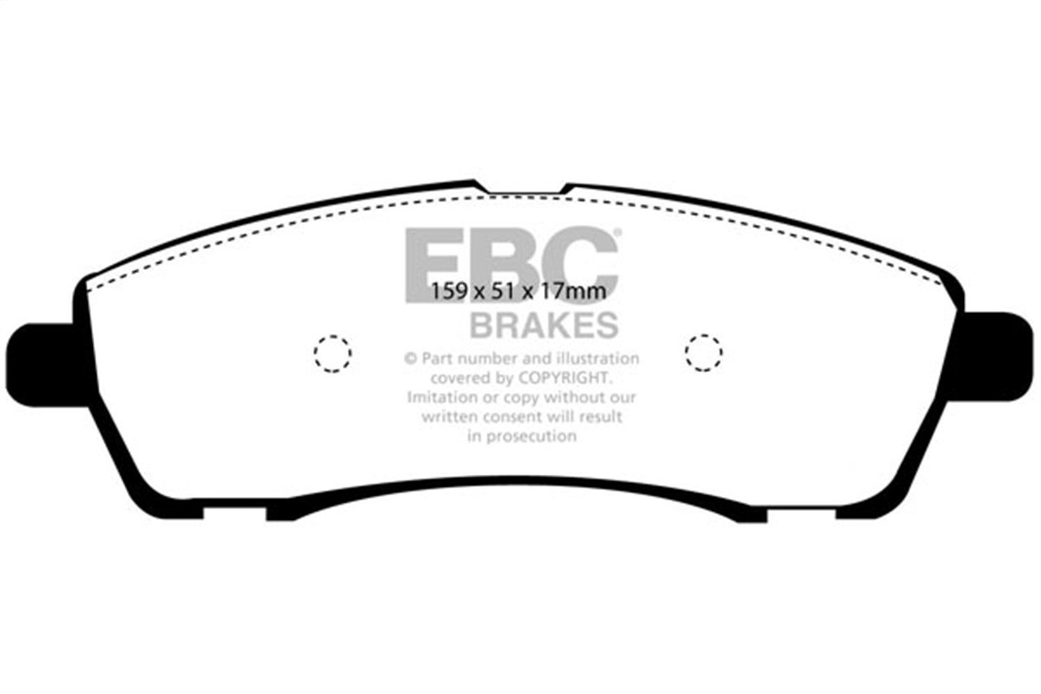 2005, 2004, 2003, 2002, 2001, 2000 Ford Excursion Disc Brake Pad Set