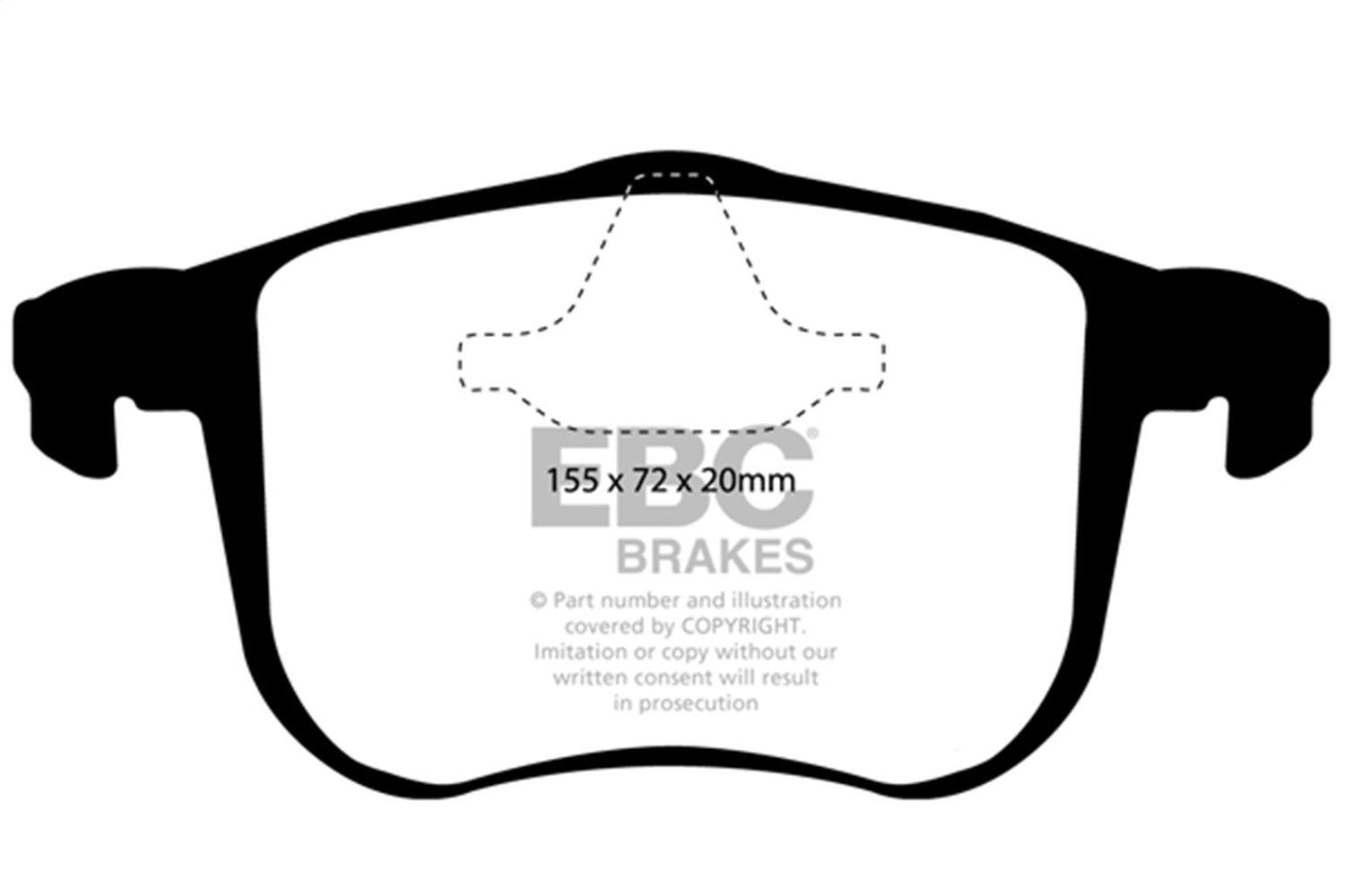 2011, 2010, 2009, 2008, 2007, 2006 Saab 9-3 Disc Brake Pad Set