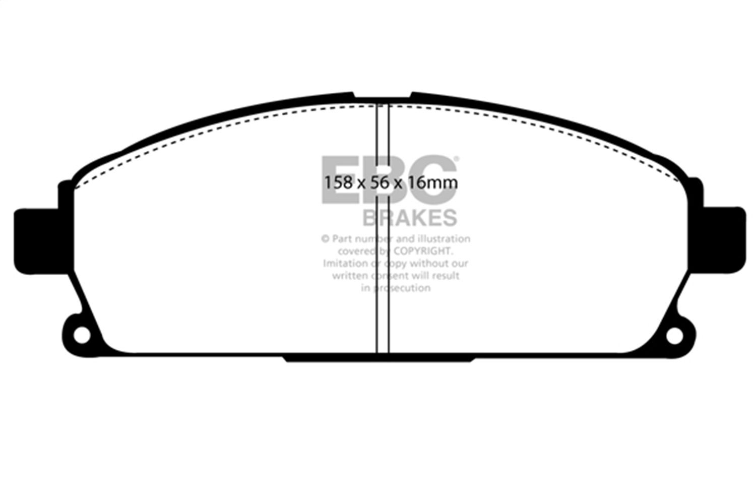 2000, 1999, 1998, 1997 INFINITI Q45 Disc Brake Pad Set