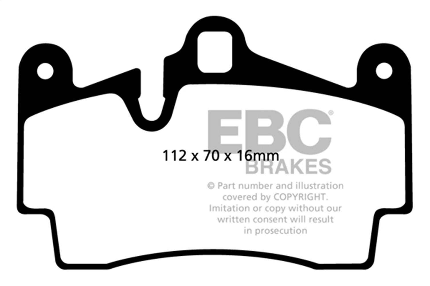 2010, 2009, 2008, 2007, 2006, 2005, 2004, 2003 Porsche Cayenne Disc Brake Pad Set