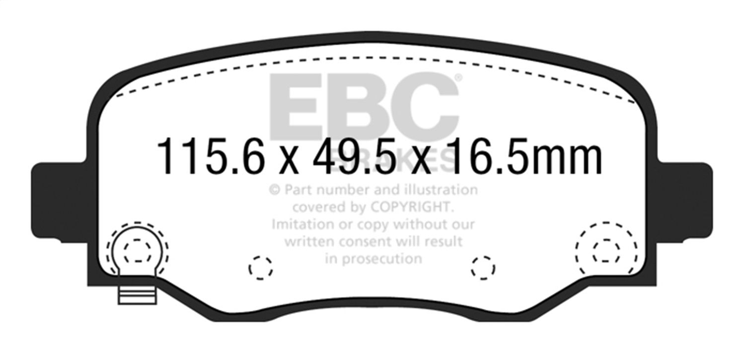 2023, 2022, 2021, 2020, 2019, 2018, 2017, 2016, 2015, 2014 Jeep Cherokee Disc Brake Pad Set