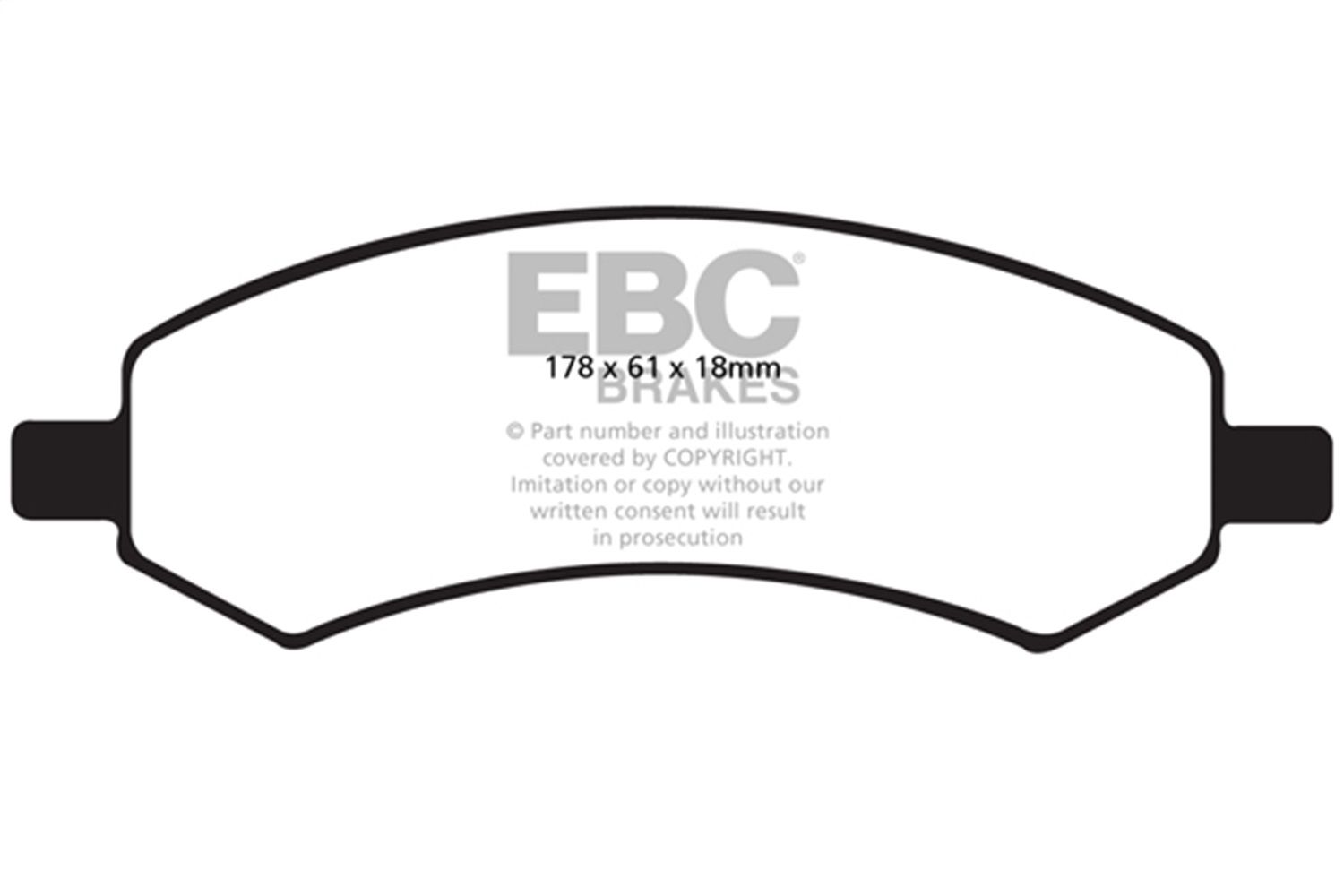 2009, 2008, 2007 Dodge Durango Disc Brake Pad Set