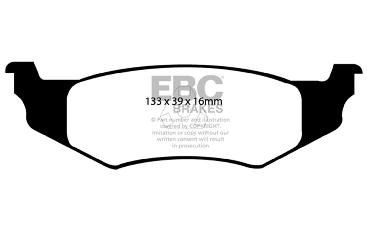 2004, 2003, 2002, 2001, 2000, 1999, 1998, 1997, 1996, 1995 Dodge Intrepid Disc Brake Pad Set