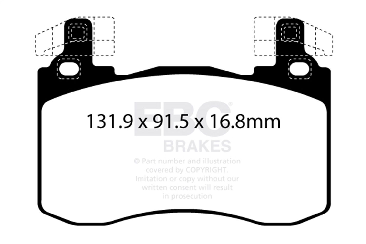 2023, 2022, 2021, 2020, 2019 Genesis G70 Disc Brake Pad Set