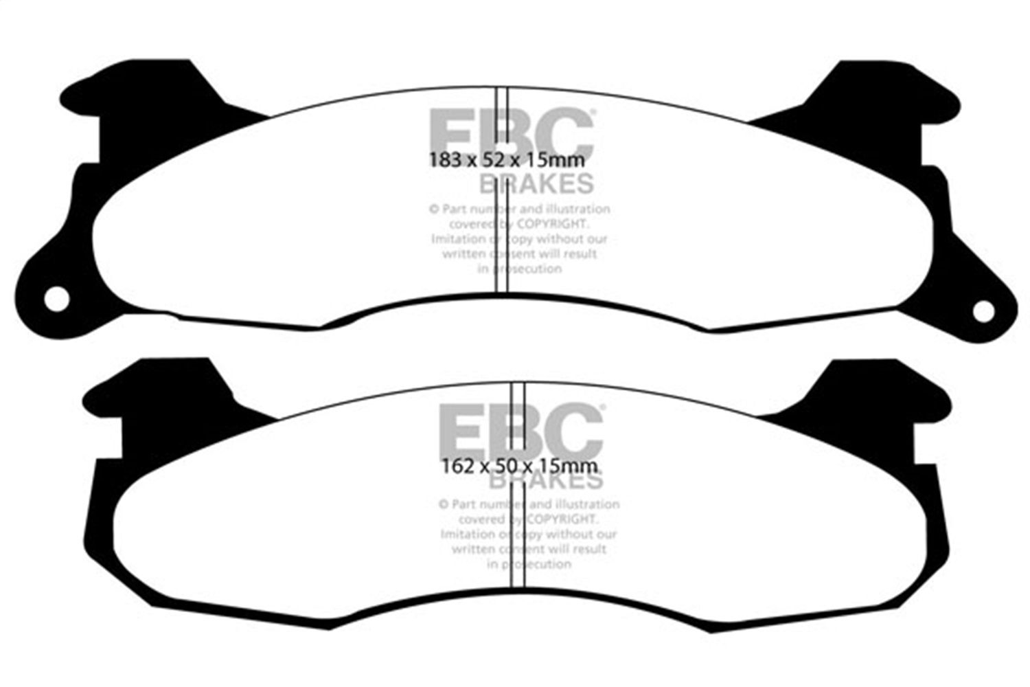1986, 1985, 1984, 1983 Ford Mustang Disc Brake Pad Set