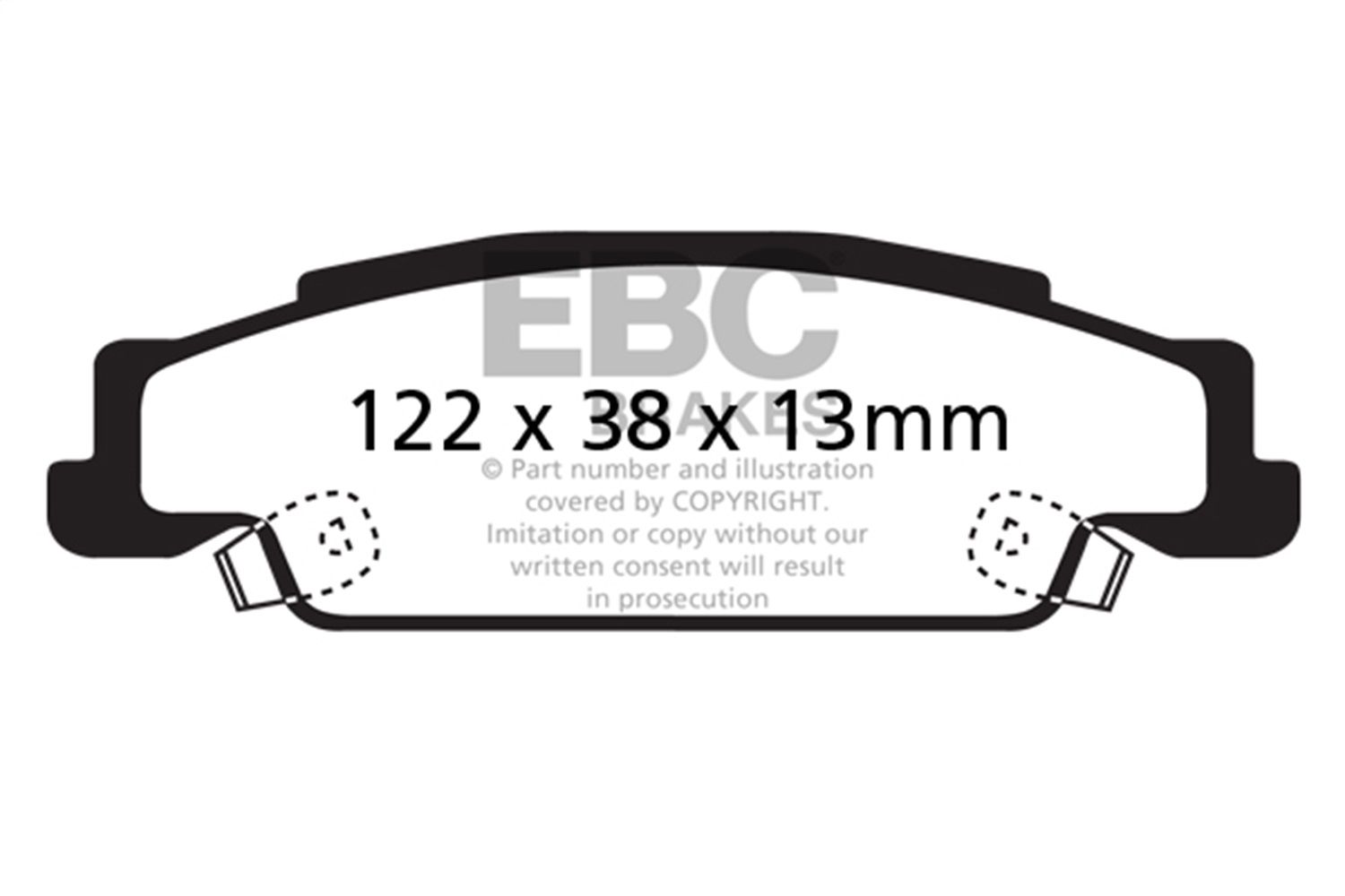 2008, 2007, 2006, 2005 Pontiac Grand Prix Prix Disc Brake Pad Set