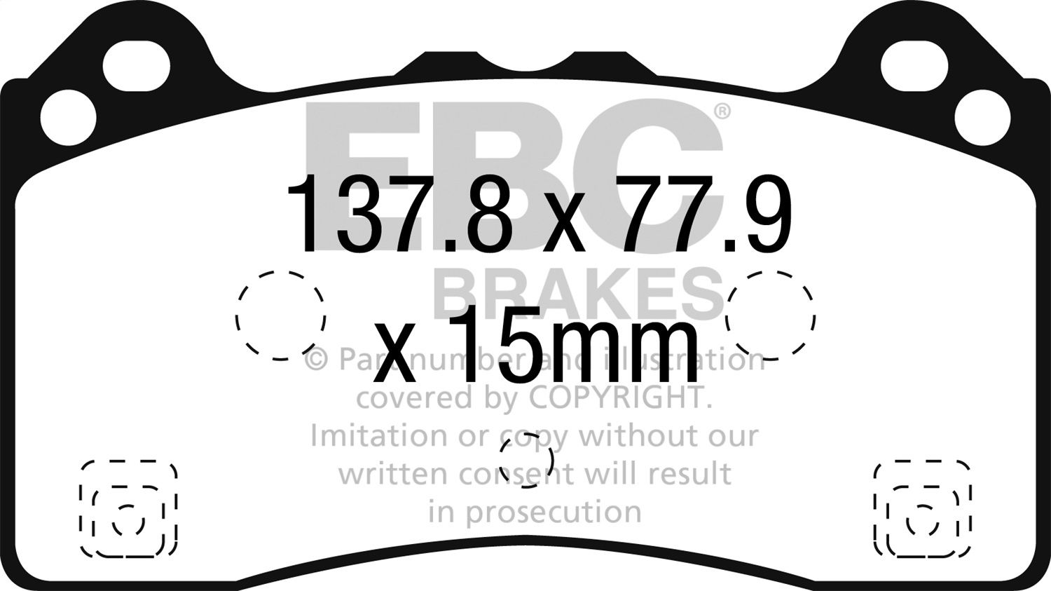 2018, 2017, 2016 Ford Focus Disc Brake Pad Set
