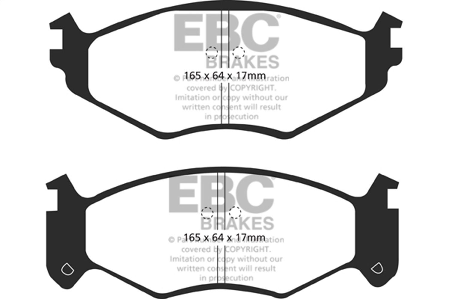 1995, 1994, 1993, 1992, 1991 Dodge Caravan Disc Brake Pad Set