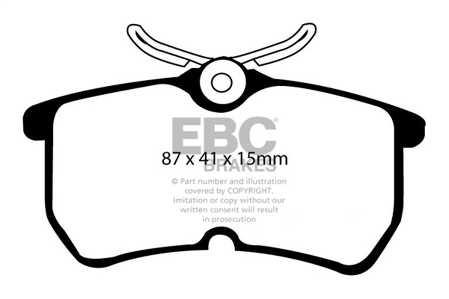2007, 2006, 2005, 2004, 2003, 2002, 2001 Ford Focus Disc Brake Pad Set