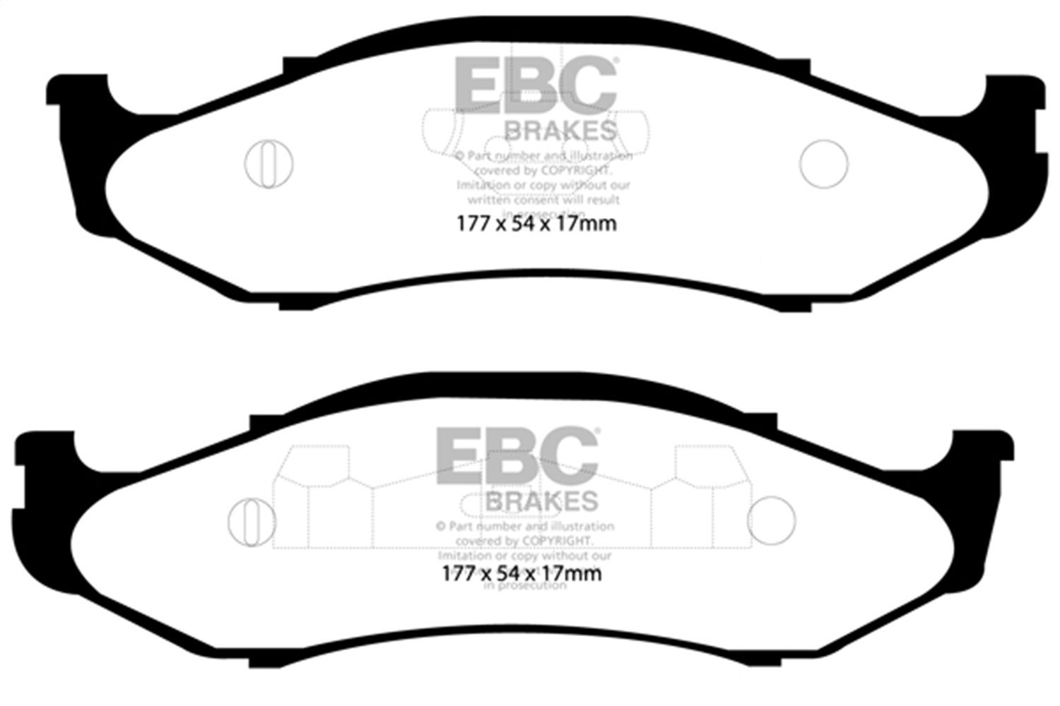 2001, 2000, 1999, 1998, 1997 Jeep Cherokee Disc Brake Pad Set
