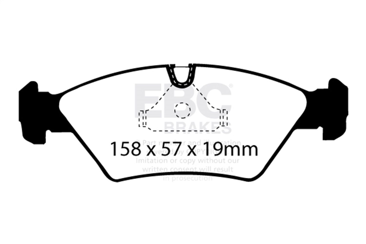 1989, 1988, 1987, 1986, 1985 BMW 635CSi Disc Brake Pad Set