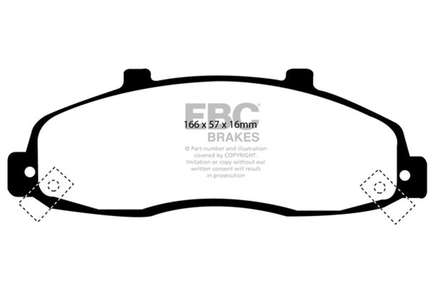2003, 2002, 2001, 2000, 1999, 1998, 1997 Ford F-150 Disc Brake Pad Set