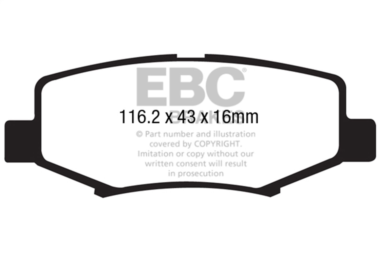 2011, 2010, 2009, 2008, 2007 Dodge Nitro Disc Brake Pad Set