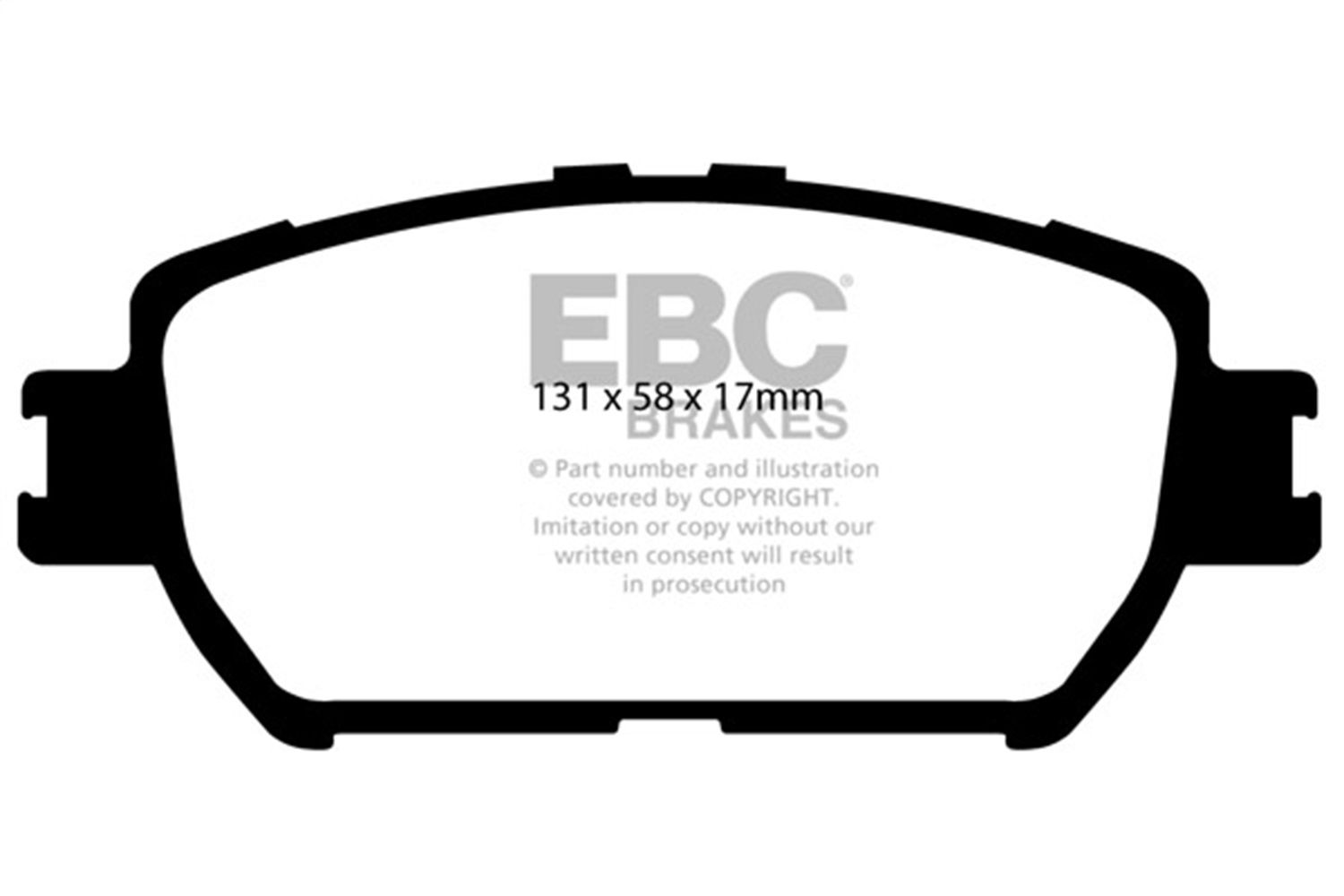 2015, 2014, 2013, 2012, 2011, 2010, 2009 Lexus IS250 Disc Brake Pad Set