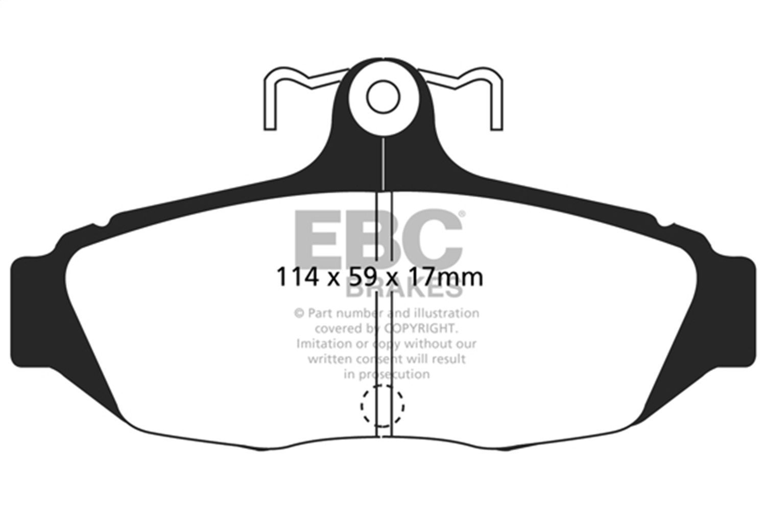 1993, 1992, 1991, 1990, 1989, 1988, 1987 Ford Mustang Disc Brake Pad Set