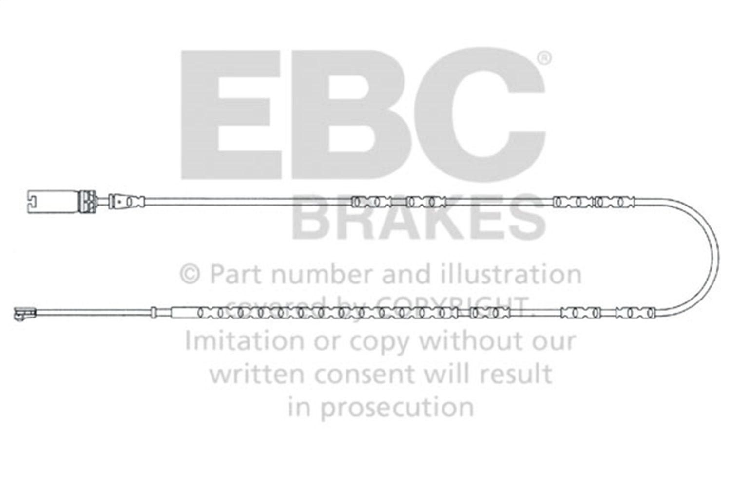 2013, 2012, 2011 BMW M3 Disc Brake Pad Wear Sensor