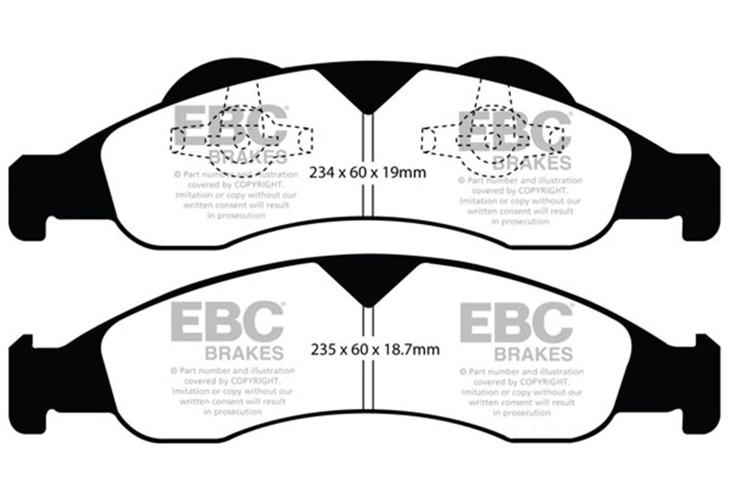 2009, 2008, 2007 Ford Expedition Disc Brake Pad Set