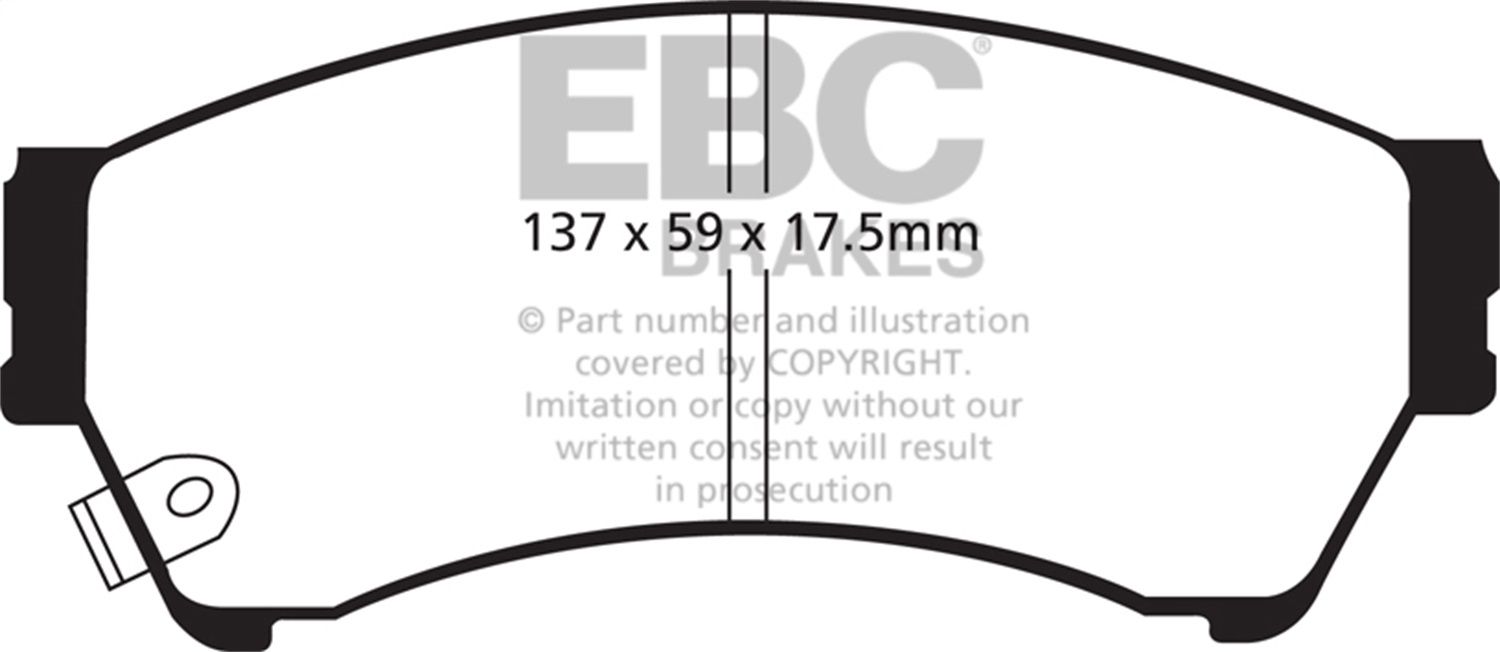 2013, 2012, 2011, 2010, 2009, 2008 Mazda 6 Disc Brake Pad Set