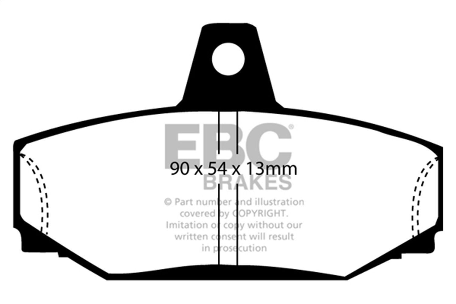 1998, 1997 Volvo S90 Disc Brake Pad Set