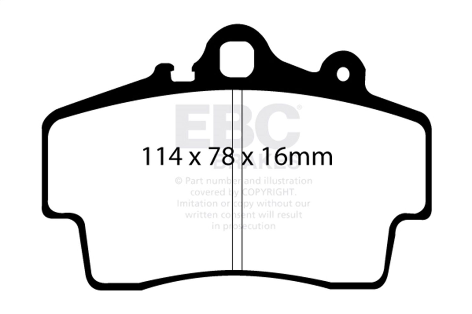 2008, 2007, 2006, 2005, 2004, 2003, 2002, 2001, 2000, 1999, 1998, 1997 Porsche Boxster Disc Brake Pad Set