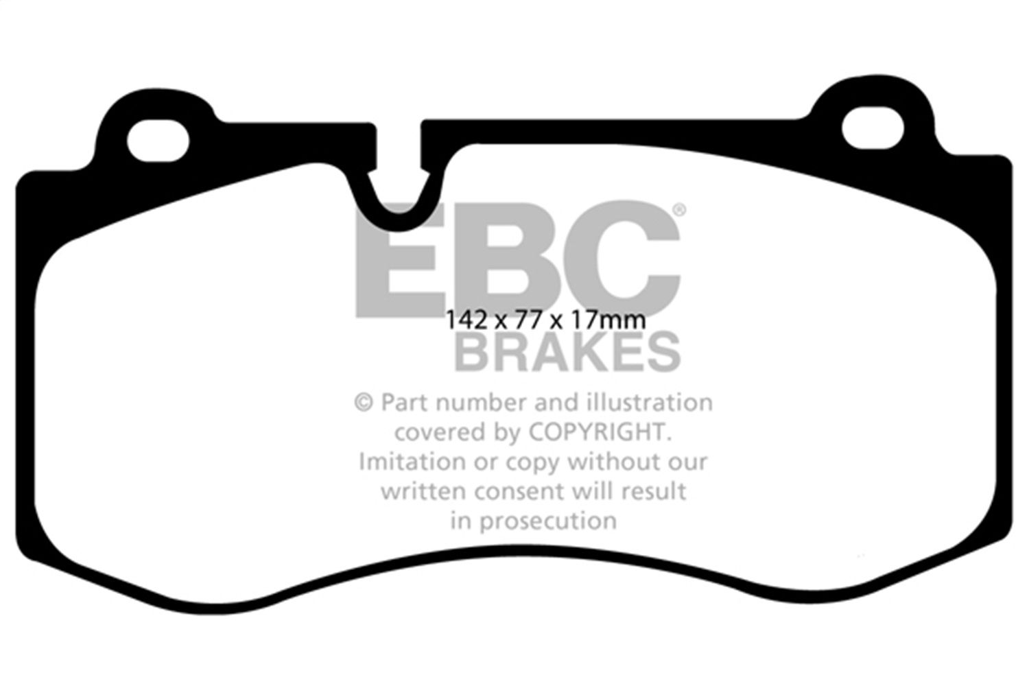 2014, 2013, 2012, 2011, 2010, 2009, 2008, 2007 Mercedes-Benz CL600 2007-2014 Mercedes-Benz CL550 Disc Brake Pad Set