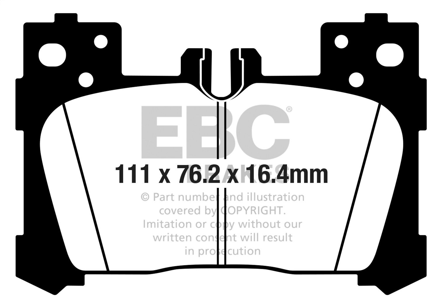 2023, 2022, 2021, 2020, 2019, 2018 Lexus LC500 Disc Brake Pad Set