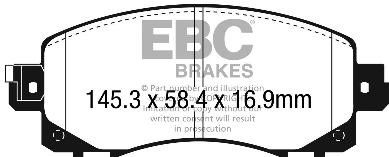 2023, 2022 Subaru WRX Disc Brake Pad Set