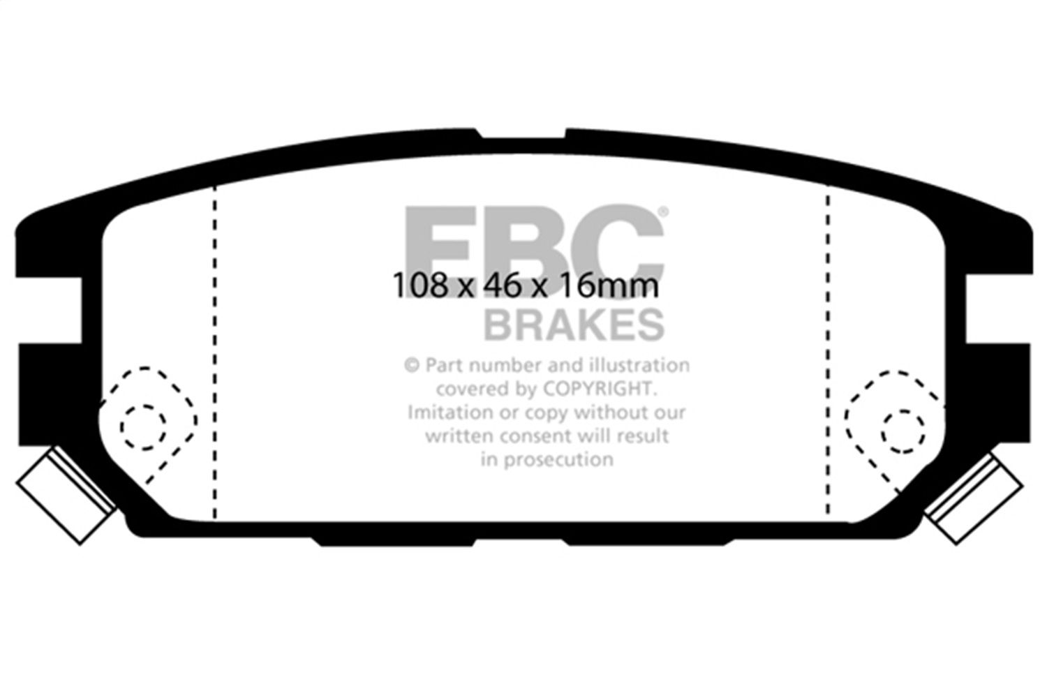 1993, 1992, 1991 Dodge Stealth Disc Brake Pad Set