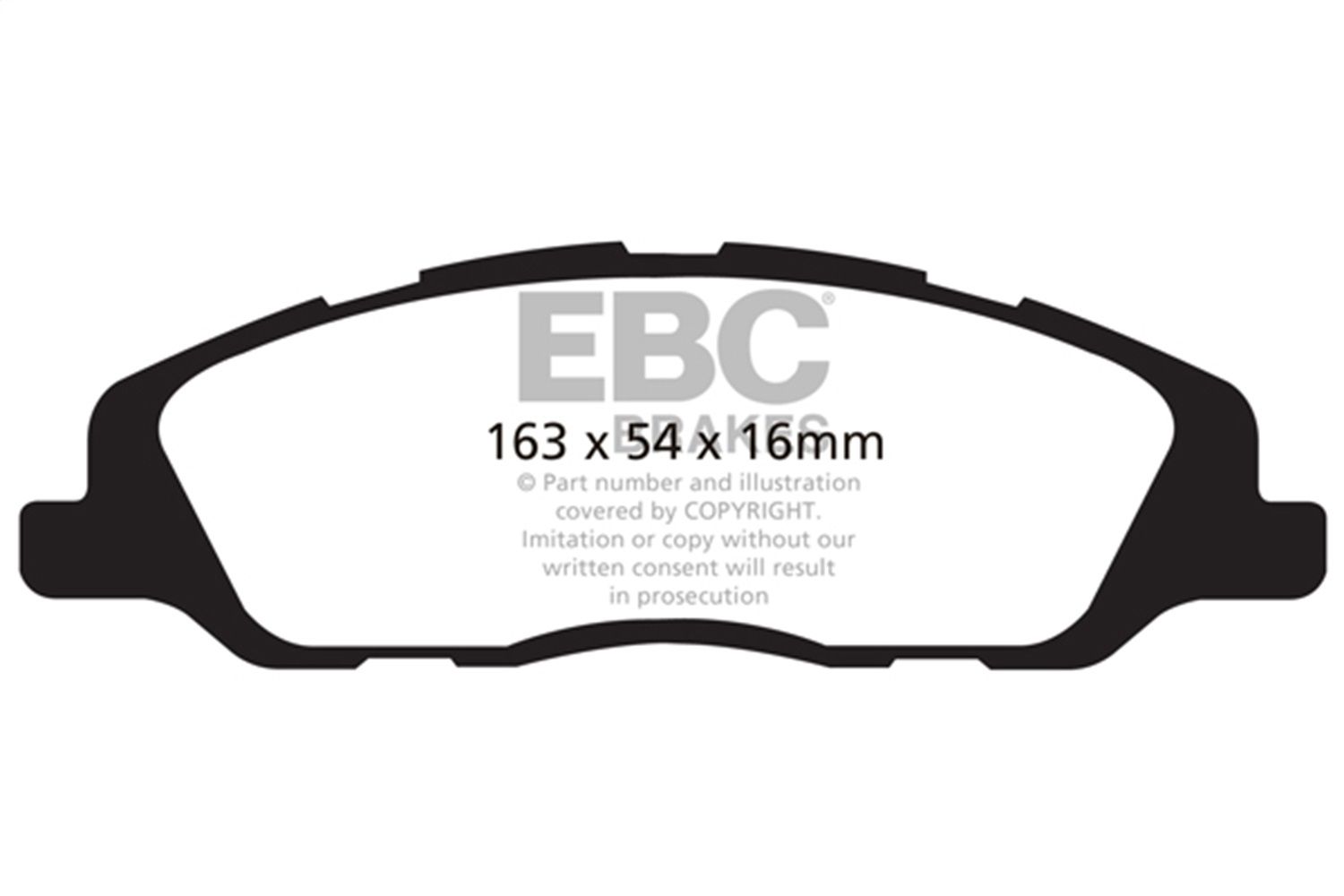 2014, 2013, 2012, 2011, 2010 Ford Mustang Disc Brake Pad Set