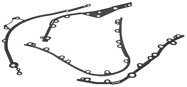2010-2019 Porsche Cayenne Engine Timing Cover Gasket Set (Elring)