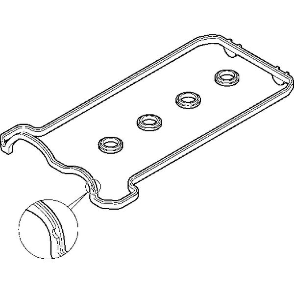 1996-1999 Mercedes-Benz S500 Engine Valve Cover Gasket Set (Elring)