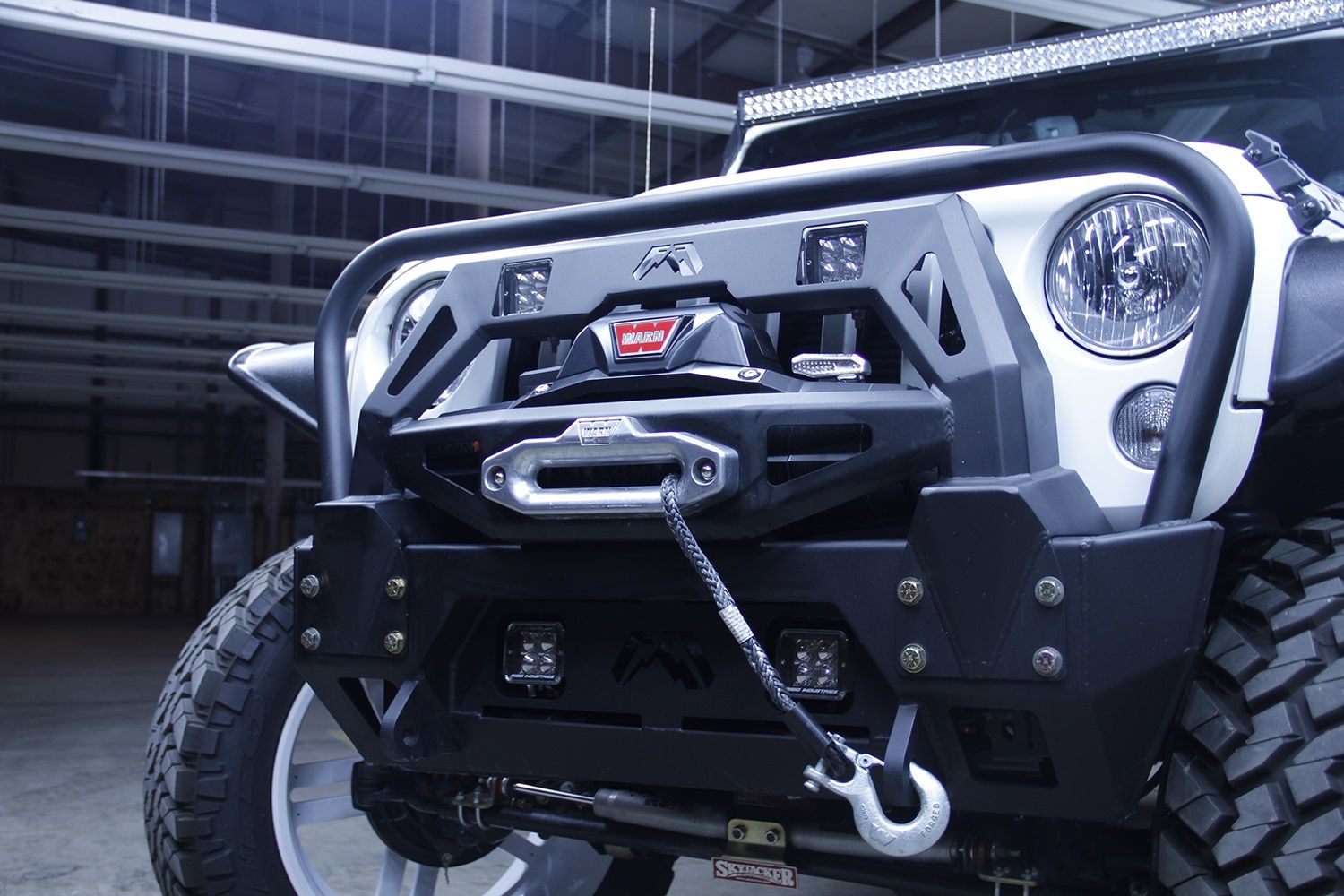 2017, 2016, 2015, 2014, 2013, 2012, 2011, 2010, 2009, 2008, 2007 Jeep Wrangler Winch Mount Plate