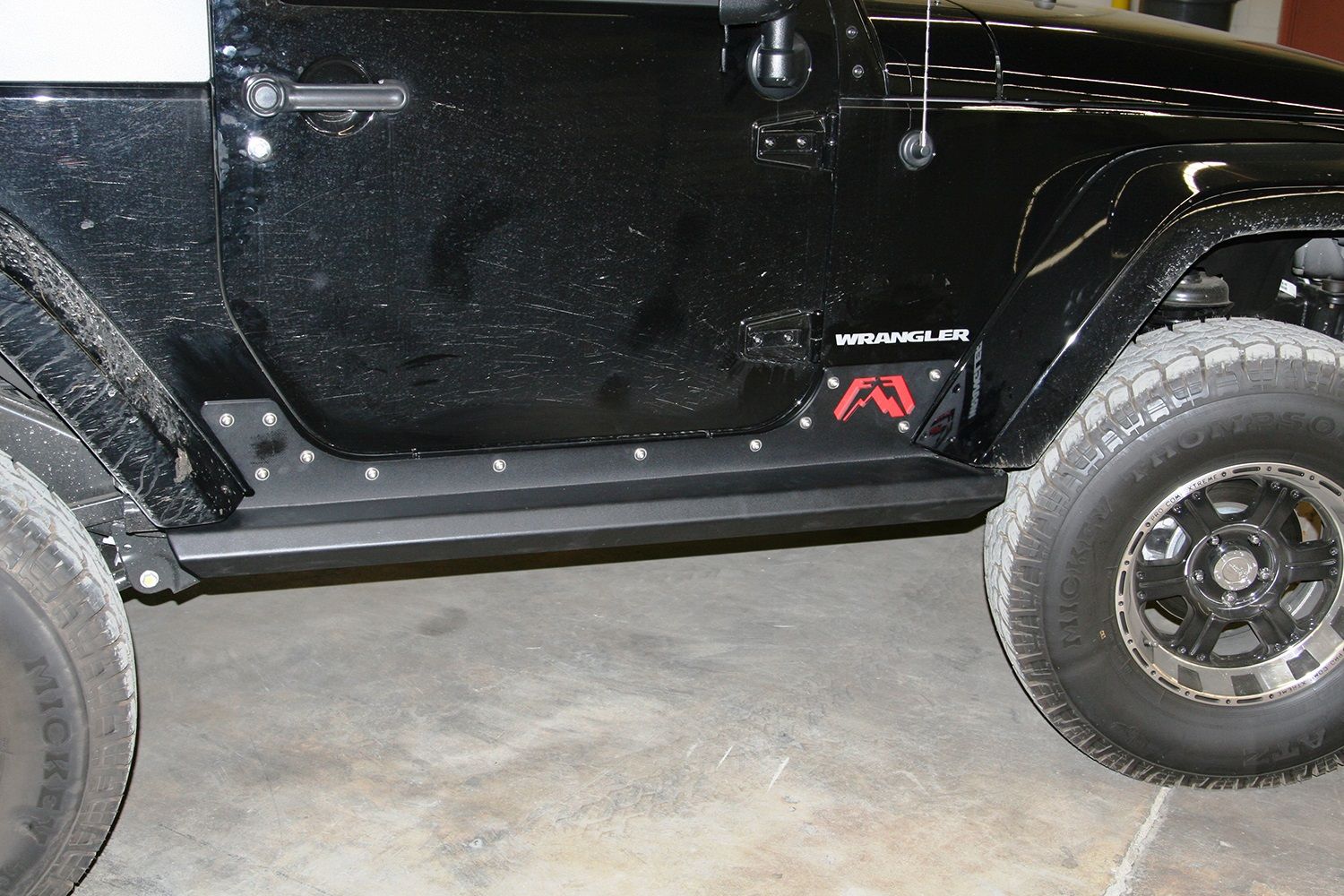 2017, 2016, 2015, 2014, 2013, 2012, 2011, 2010, 2009, 2008, 2007 Jeep Wrangler Rocker Panel Guard