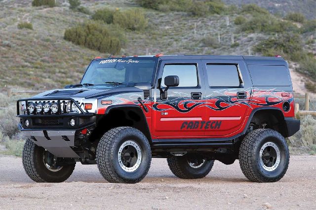 2003-2005 Hummer H2 Suspension Lift Kit (Fabtech)
