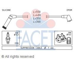 1995-2002 Hyundai Accent Spark Plug Wire Set (Facet)