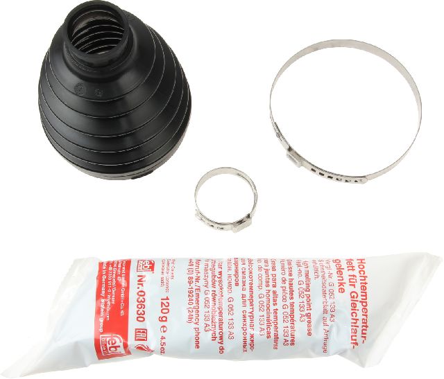 1973-1974 Audi Fox CV Joint Boot Kit - Front Left Inner or Front Right Inner (Febi)