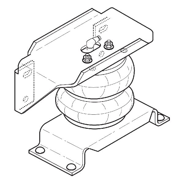 2011-2021 Ram 4500 Air Suspension Helper Spring (Firestone Ride-Rite)