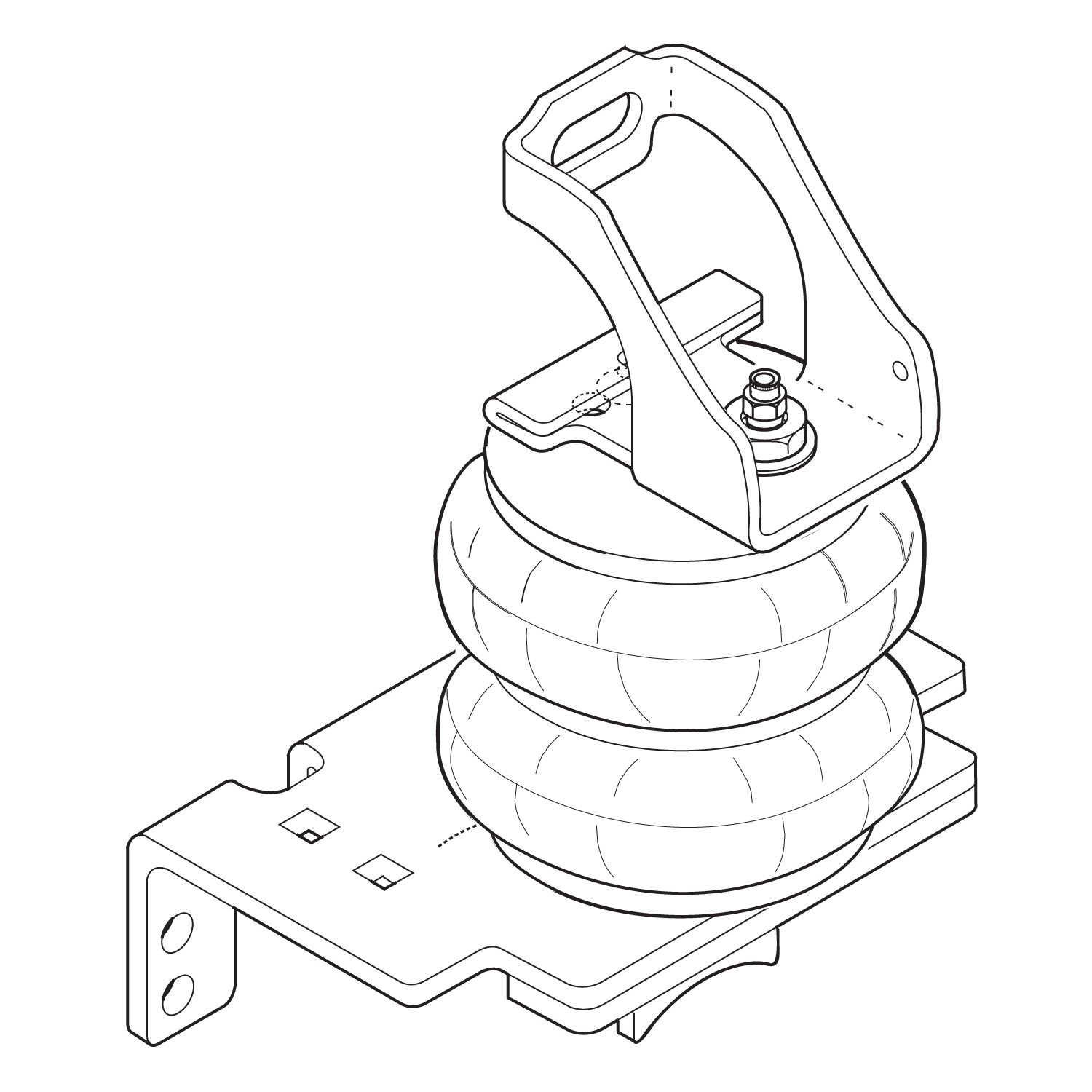 2007, 2006, 2005 Ford F-250 Air Suspension Helper Spring