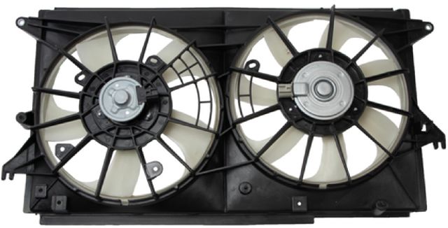 2012-2015 Mazda 5 Dual Radiator and Condenser Fan Assembly (Four Seasons)