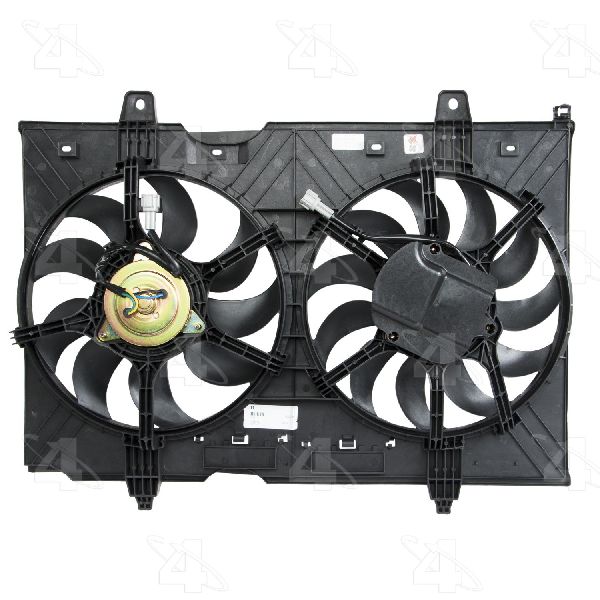 2014-2015 Nissan Rogue Select Dual Radiator and Condenser Fan Assembly (Four Seasons)