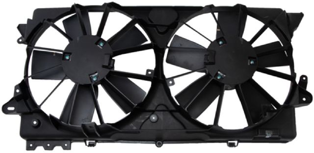2014 Lincoln Navigator Dual Radiator and Condenser Fan Assembly (Four Seasons)