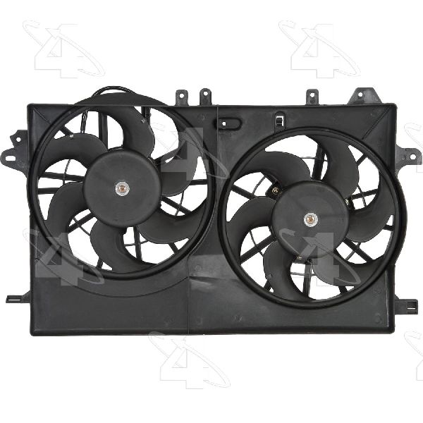 1999-2009 Saab 9-5 Dual Radiator and Condenser Fan Assembly (Four Seasons)