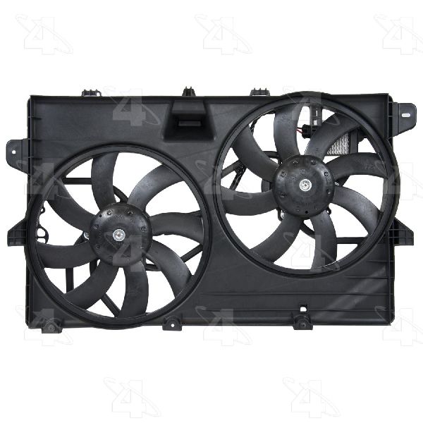 2007-2015 Lincoln MKX Dual Radiator and Condenser Fan Assembly (Four Seasons)